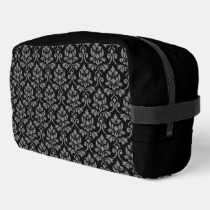 Neceser Feuille Damask Pattern Gray en negro