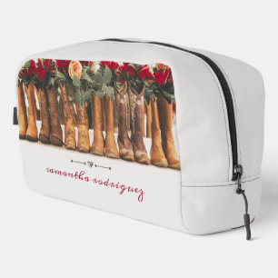 Neceser Fila de botas con flores