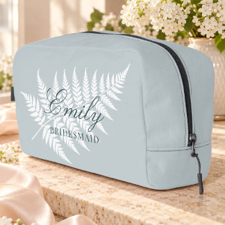 Neceser Fin de semana de dama de honor Icy Blue White Fern