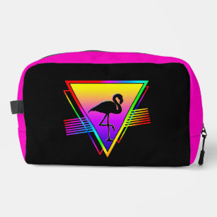 Neceser Flamenco Pájaro Arcoiris Colorido Moderno Retro