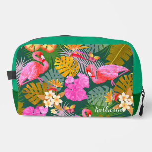 Neceser Flamingo Garden Dark Green