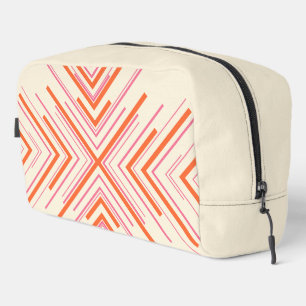 Neceser Flechas en rosa, naranja y crema