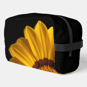 Neceser Flor amarilla sobre fondo negro