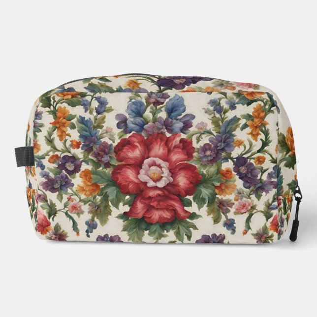 Neceser Flor Roja Refinada Increíble y Flores Delgadas (Anverso)