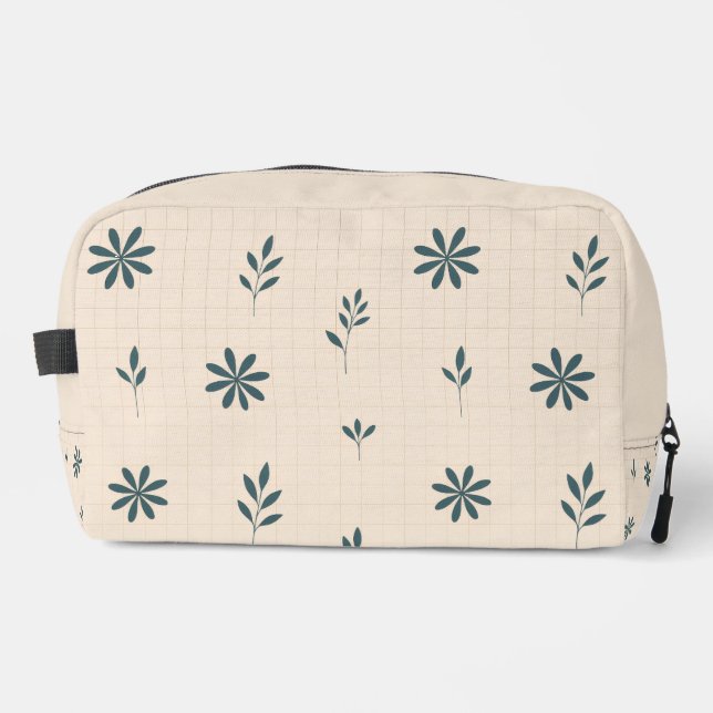 Neceser Floral Verde Minimalista (Anverso)