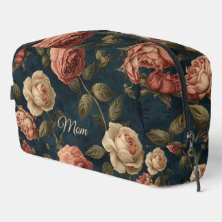 Neceser Floral Vintage Oscuro Botánico Personalizado