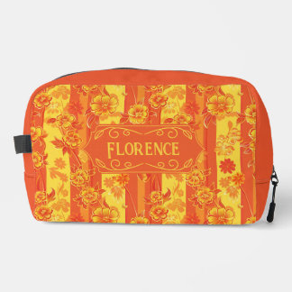 Neceser Florencia Floral amarilla y Naranja
