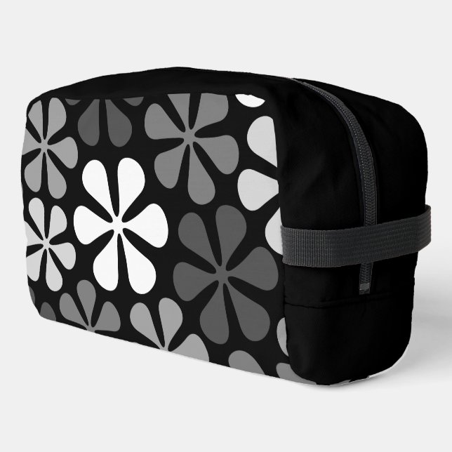 Neceser Flores abstractas monocromas (Esquina izquierda)