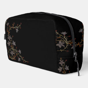 Neceser Flores Art Deco sobre negro