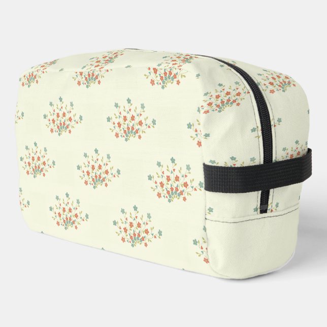 Neceser Flores Azules, Flores Rojas, Patrón De flores (Esquina izquierda)