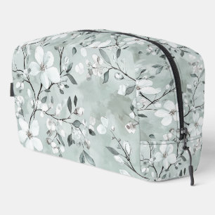 Neceser Flores blancas azules grises de moda