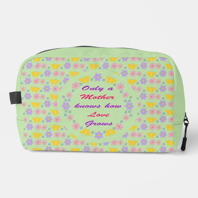 Neceser Flores de Día de la Madre y mariposas (Anverso)