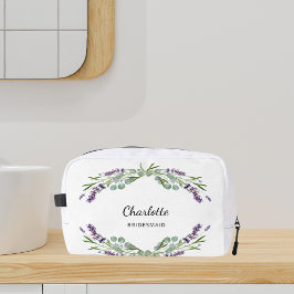 Neceser Flores de lavanda verde dama de honor