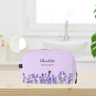 Neceser Flores de lavanda violeta dama de honor