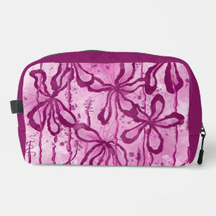 Neceser Flores de tinta abstracta rosadas