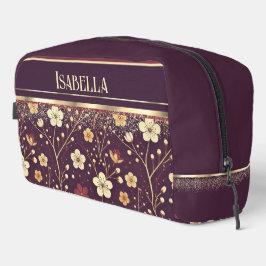 Neceser Flores doradas: Delicada Sinfonía Floral