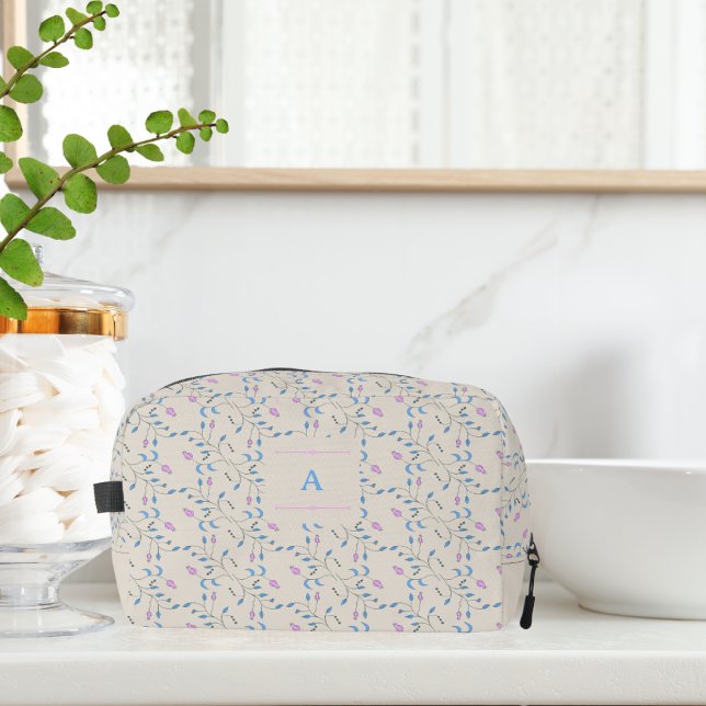 Neceser Flores en cascada azules y rosas (Subido por el creador)