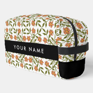 Neceser Flores naranjas, Patrón Floral, Boho, Su Nombre