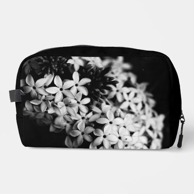 Neceser flores negras y blancas (Anverso)