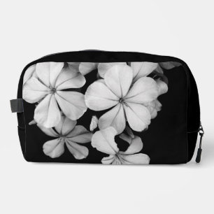 Neceser Flores negras y blancas en primer plano