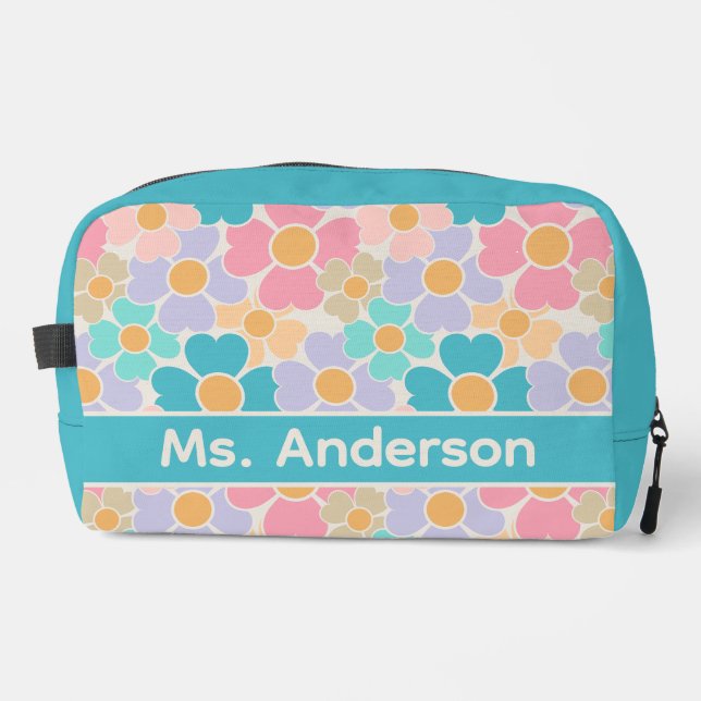 Neceser Flores Pastel Personalizadas (Anverso)