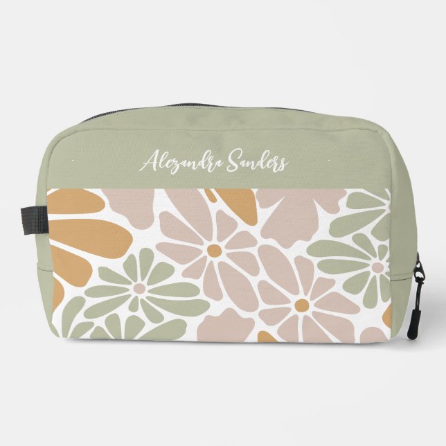 Neceser Flores retro Groovy bohemias (Anverso)