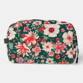 Neceser Flores rojas y blancas vibrantes