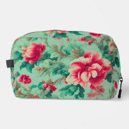 Neceser Flores rojas y hojas verdes exquisitas