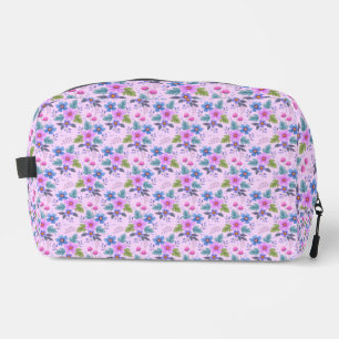 Neceser Flores rosadas azules violetas Patrón floral-36841