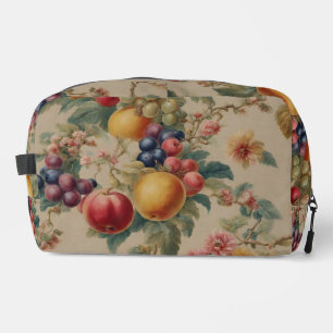 Neceser Flores y frutas exquisitas. Estilo francés vintage