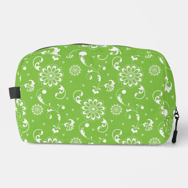 NECESER FLORES Y HOJAS VERDES Y BLANCAS ORNADAS (Anverso)