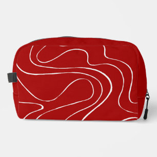 Neceser Flujo y reflujo 2 en rojo y blanco