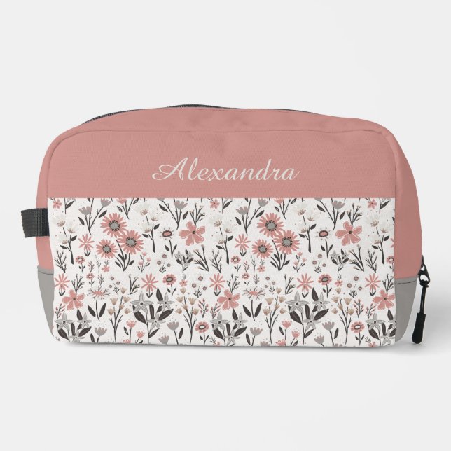 Neceser Follaje de flor silvestre brillante (Anverso)