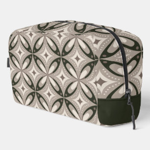 Neceser Formas circulares retro beige y marrón