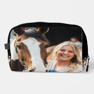 Neceser Foto de caballo de exposición de ganado personaliz
