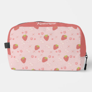 Neceser Fresa con flores.