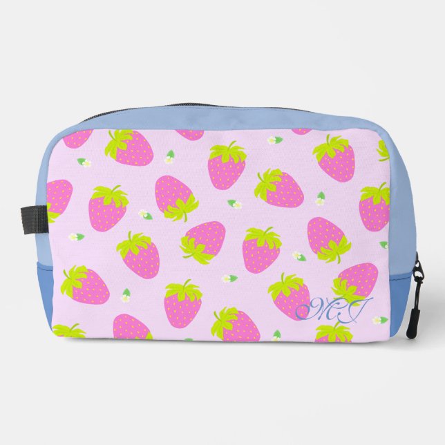 Neceser Fresa Pastel Rosa (Anverso)