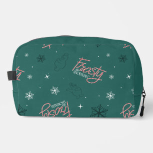Neceser Frosty el patrón de copos de nieve verde