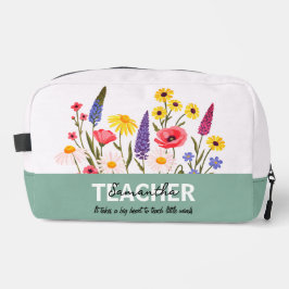 Neceser Funda de Accesorios con Frase de Nombre Personaliz