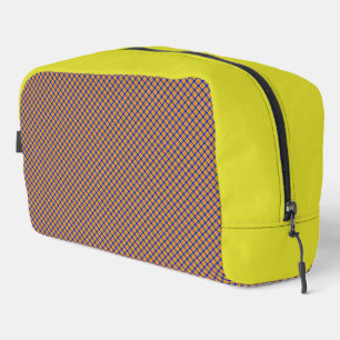 Neceser Funda de aseo de viaje a cuadros arcoíris colorida