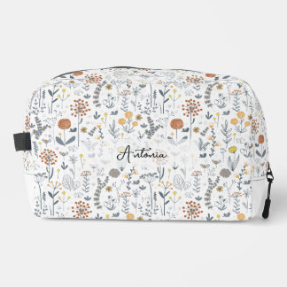 Neceser Funda de lápiz comético floral de estilo cutáneo v