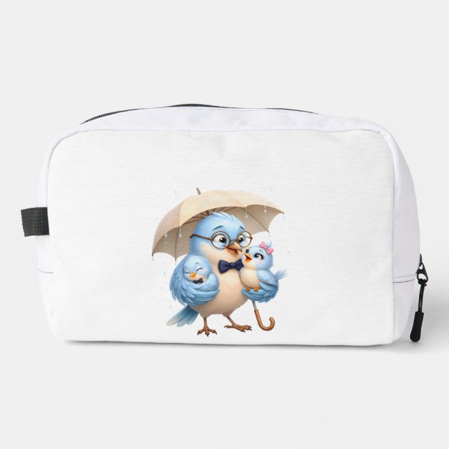 Neceser Funda de viaje Dad Bird diseño familiar (Anverso)