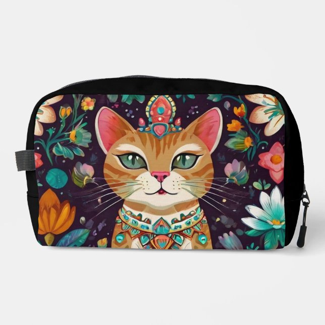 Neceser Gato Coronado con Joyas (Anverso)