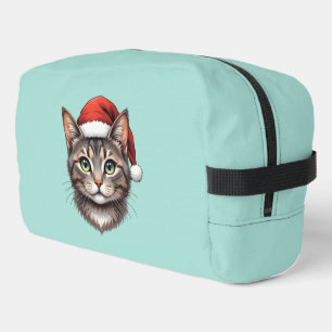 Neceser Gato de Navidad lindo con sombrero de Santa