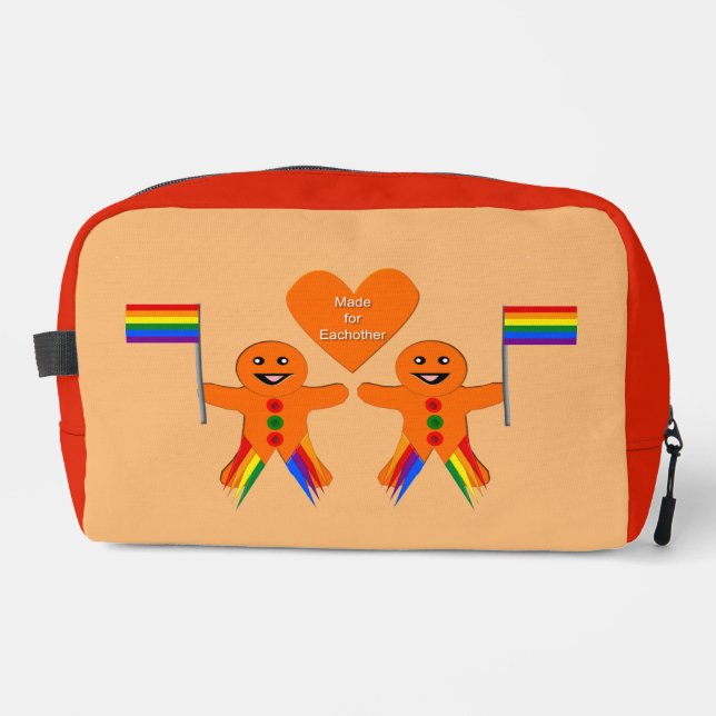 Neceser Gay Men Navidades Gingerbread Pareja (Anverso)