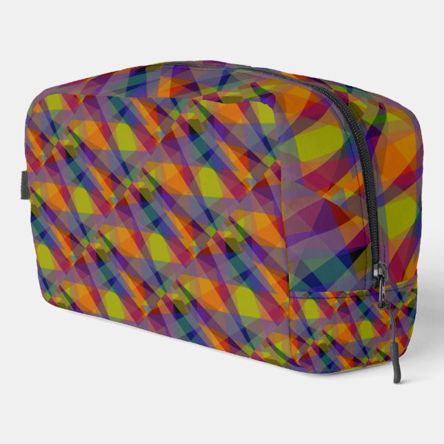 Neceser Geométrico oscuro - Kit Dopp (Esquina derecha)