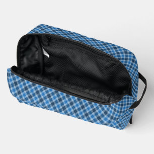 Neceser Gingham de cuadros diagonales azul básico/Azul beb