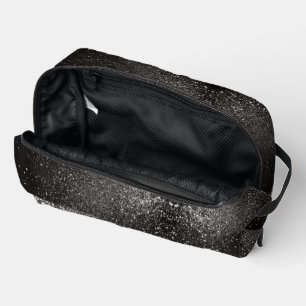 Neceser Glam Luxury Gótico Purpurina negro y blanco espárr