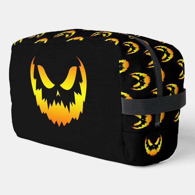 Neceser Gradiente de cara de calabaza Jack O Lantern (Esquina izquierda)