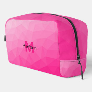 Neceser Gradiente de rosa caliente patrón de malla geométr